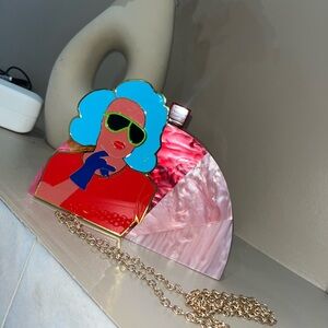 Wolf & Badger Art Deco Clutch